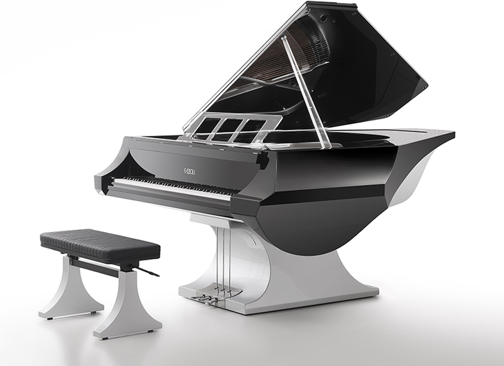 Fazioli Ebony Concert Grand