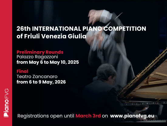26° International Piano Competition of Friuli Venezia Giulia